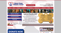 Desktop Screenshot of almosthomehumane.org